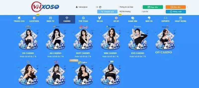 Tham gia ngay sảnh ON CASINO tại VNXOSO